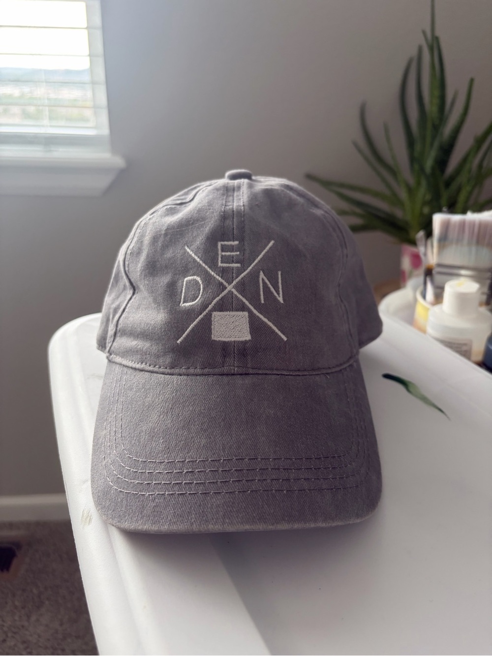 Denver Colorado gray dad cap